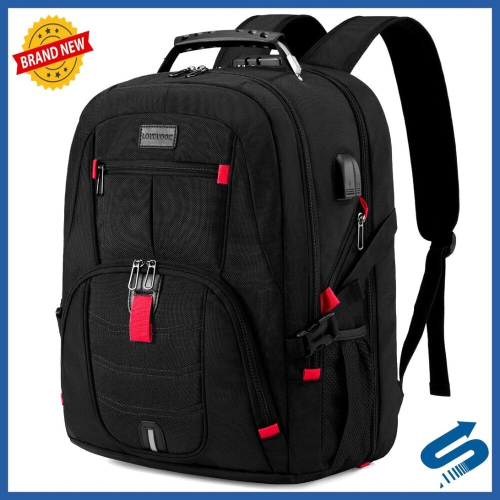 Travel Laptop Backpack Waterproof Anti-Theft with USB Charging Port Large